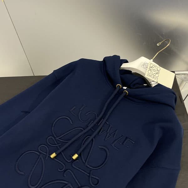 送料込 ロエベ アナグラム 刺繍ロゴ パーカー コピー スウェット loy23506